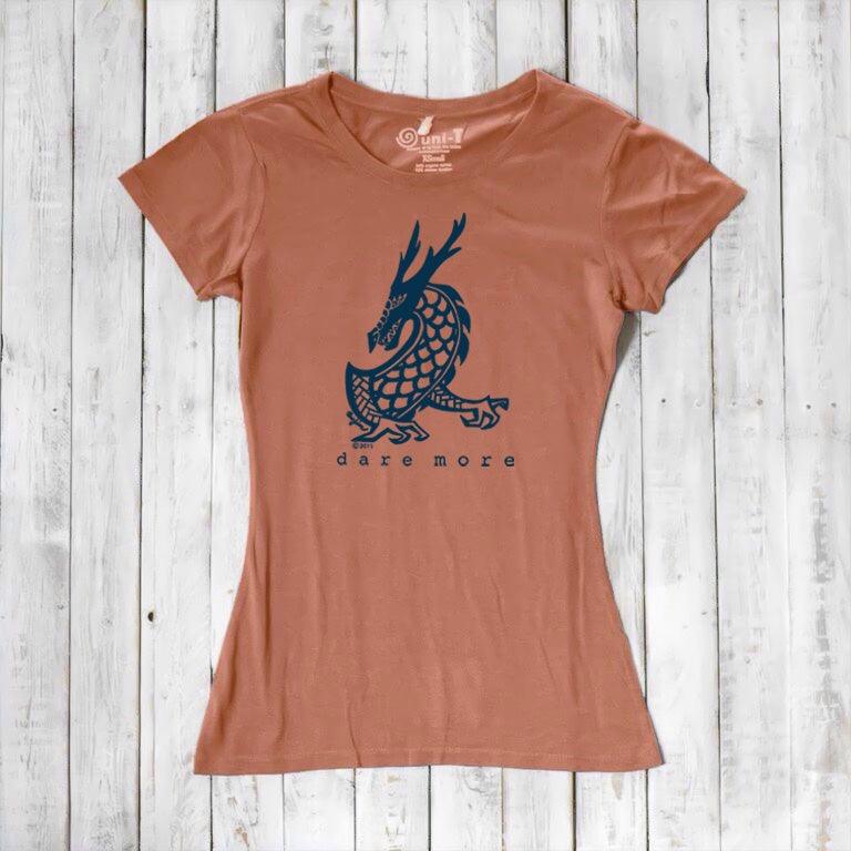 "Dare More" Dragon T-Shirt for Women
