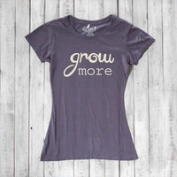 "Grow More" Typography T-Shirt for Women