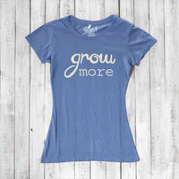 "Grow More" Typography T-Shirt for Women