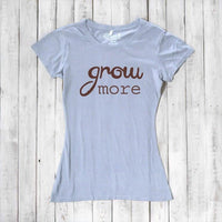 "Grow More" Typography T-Shirt for Women