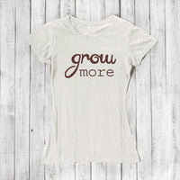 "Grow More" Typography T-Shirt for Women