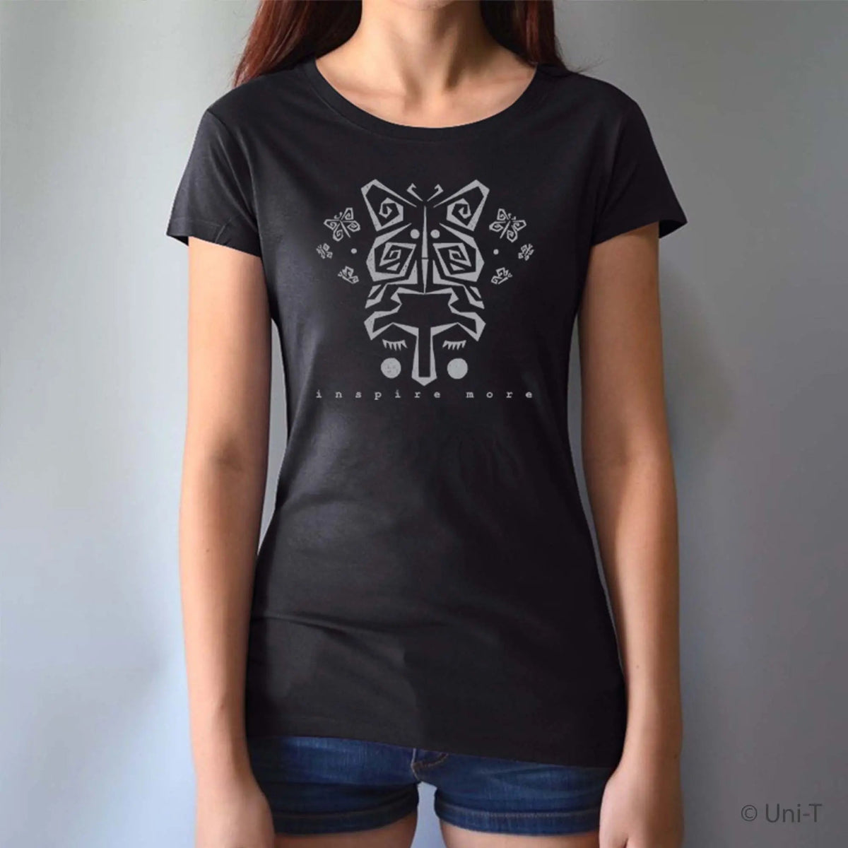 "Inspire More" Butterfly T-Shirt for Women
