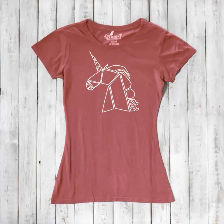 Geometric Unicorn T-Shirt for Women