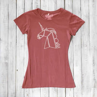 Geometric Unicorn T-Shirt for Women