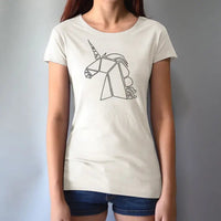 Geometric Unicorn T-Shirt for Women