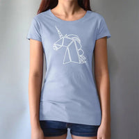 Geometric Unicorn T-Shirt for Women