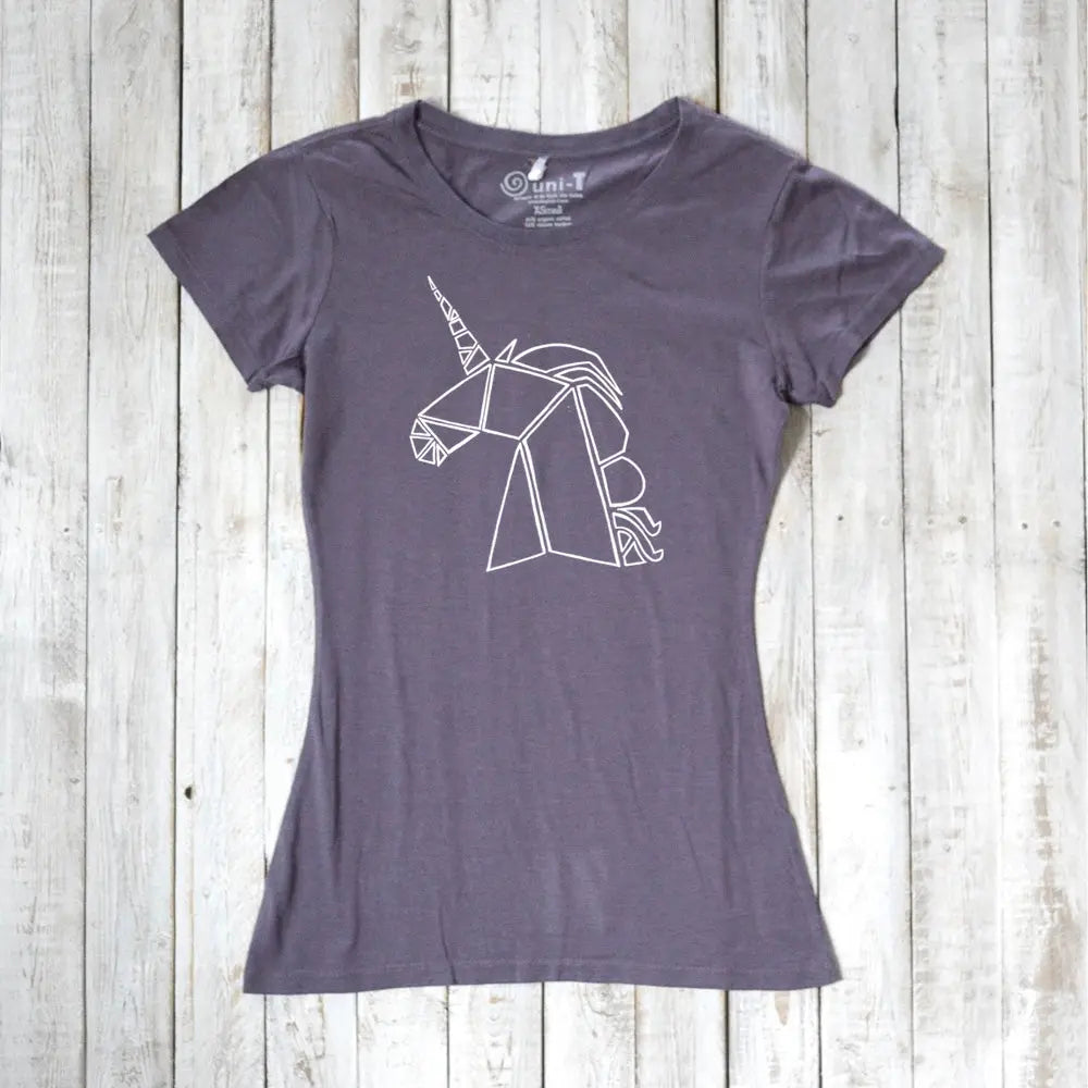 Geometric Unicorn T-Shirt for Women