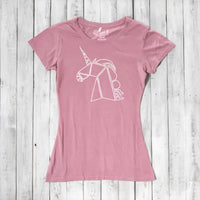 Geometric Unicorn T-Shirt for Women