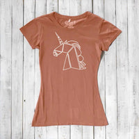 Geometric Unicorn T-Shirt for Women