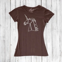Geometric Unicorn T-Shirt for Women