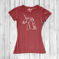 Geometric Unicorn T-Shirt for Women