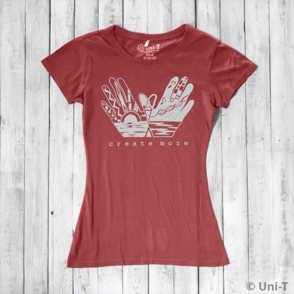 "Create More" Creativity T-Shirt for Women