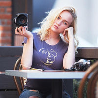 "Imagine More" Cubism Face T-Shirt for Women