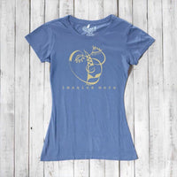 "Imagine More" Cubism Face T-Shirt for Women