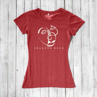 "Imagine More" Cubism Face T-Shirt for Women