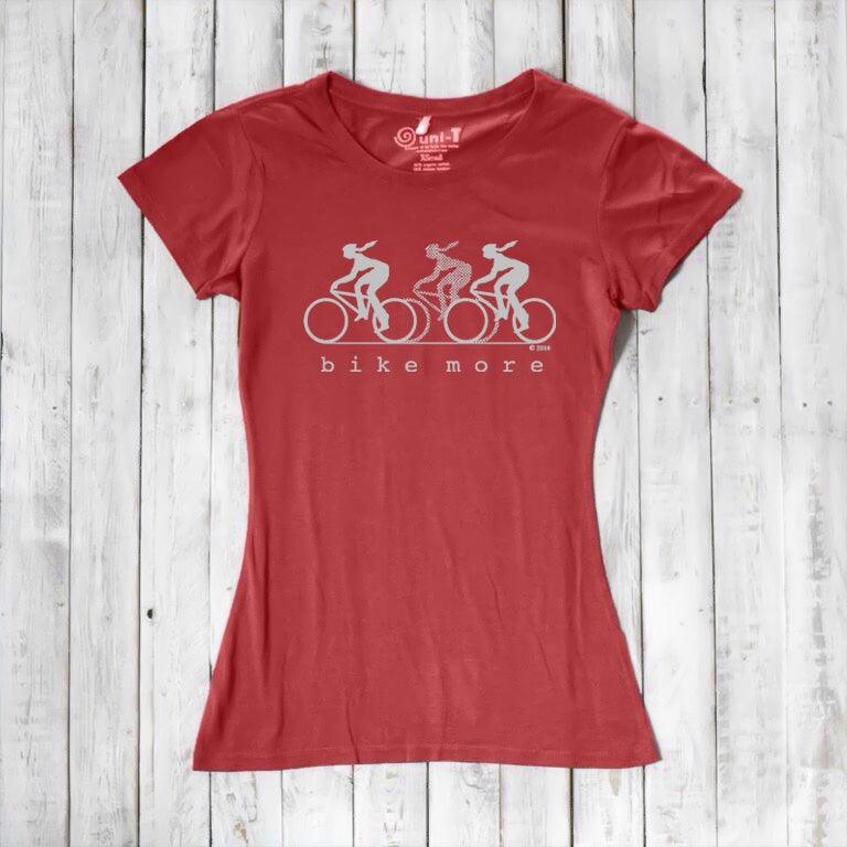 "Bike More" Bicycle T-Shirt for Women