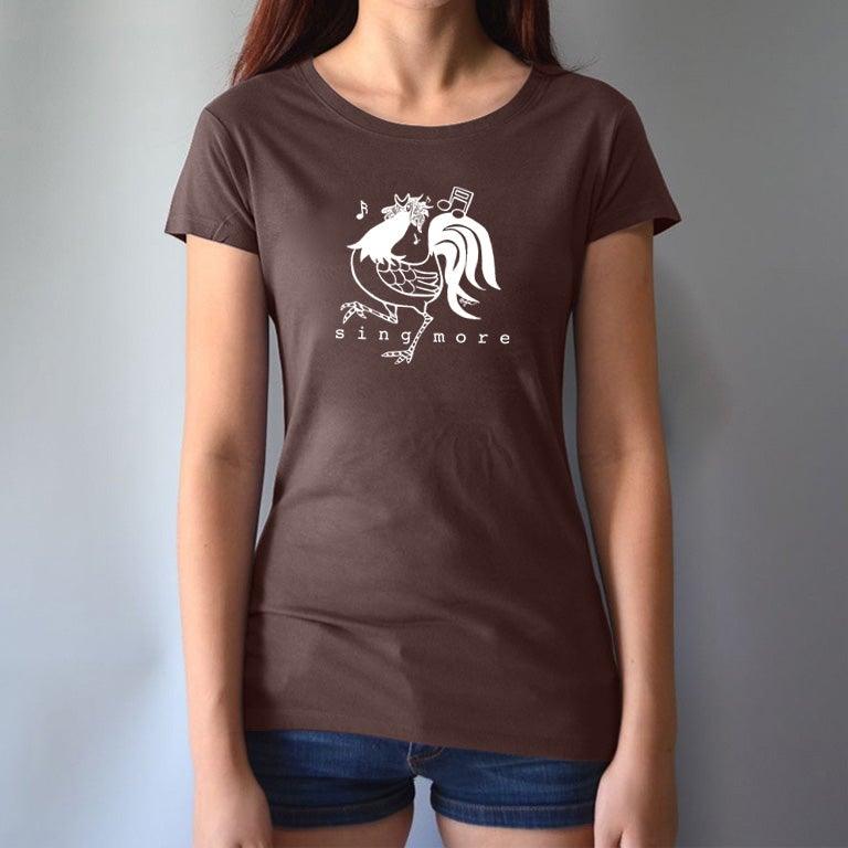 "Sing More" Rooster T-Shirt for Women