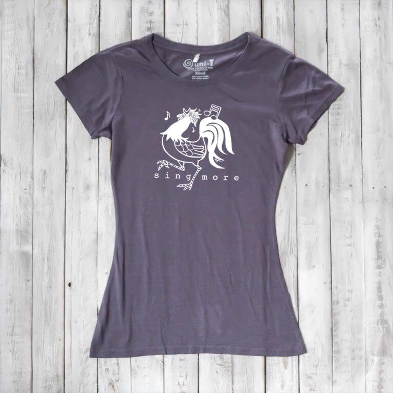 "Sing More" Rooster T-Shirt for Women