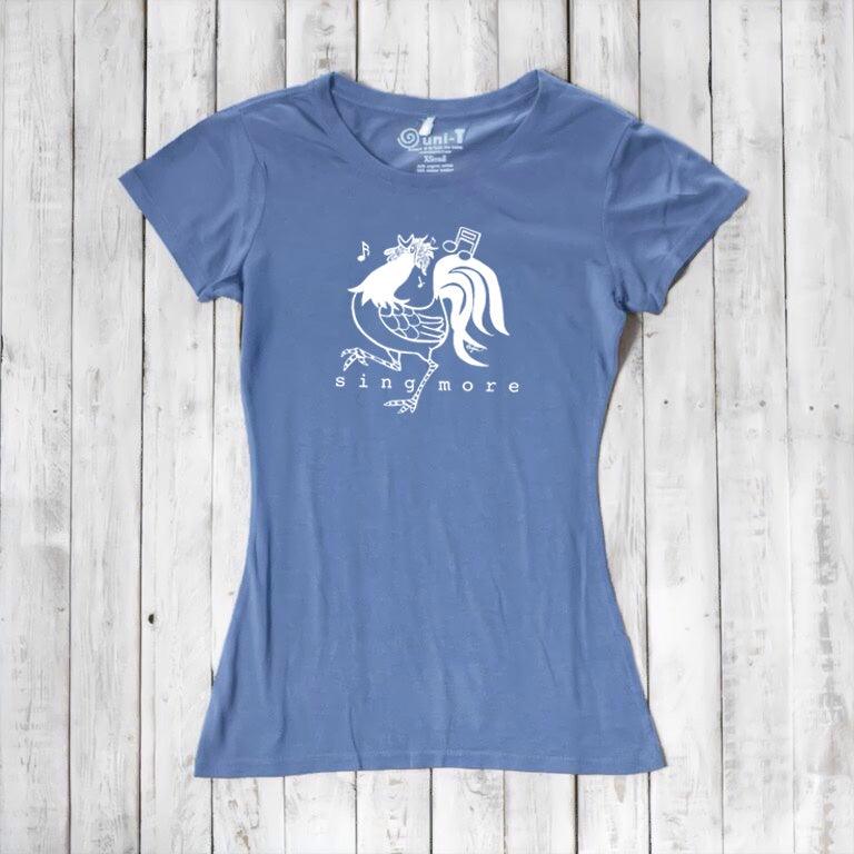 "Sing More" Rooster T-Shirt for Women