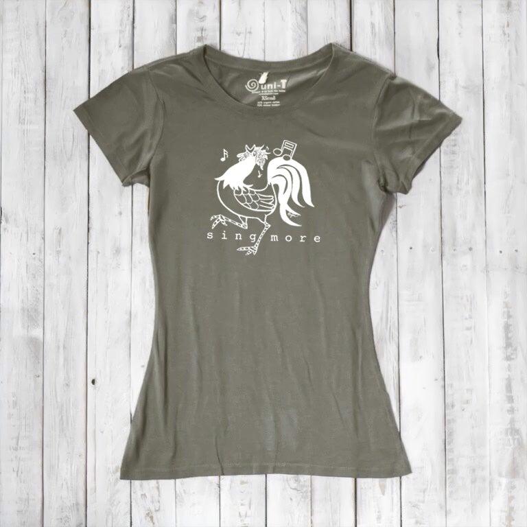 "Sing More" Rooster T-Shirt for Women