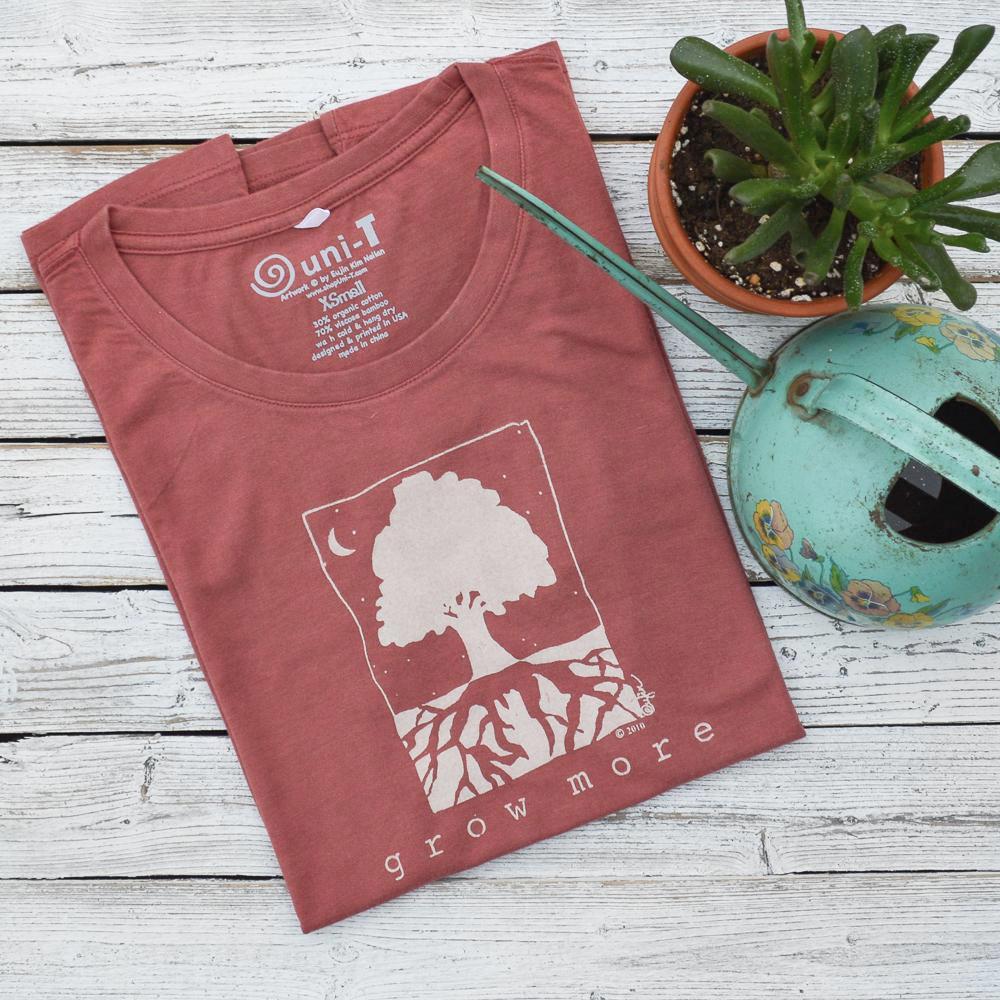 "Grow More" Tree T-Shirt for Women