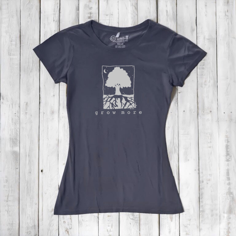 "Grow More" Tree T-Shirt for Women
