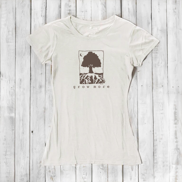 "Grow More" Tree T-Shirt for Women