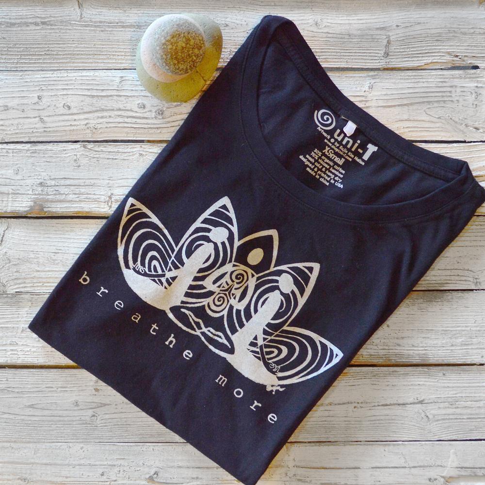 "Breathe More" Yoga T-Shirt for Women