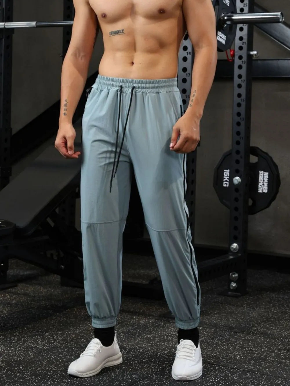 Men's Drawstring Solid Color Joggers