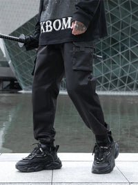 Men's Plus Size Cargo Jogger Pants with Multi Pockets