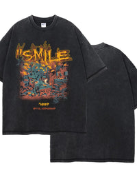Men's Graphic Round Neck Half Sleeve T-Shirt
