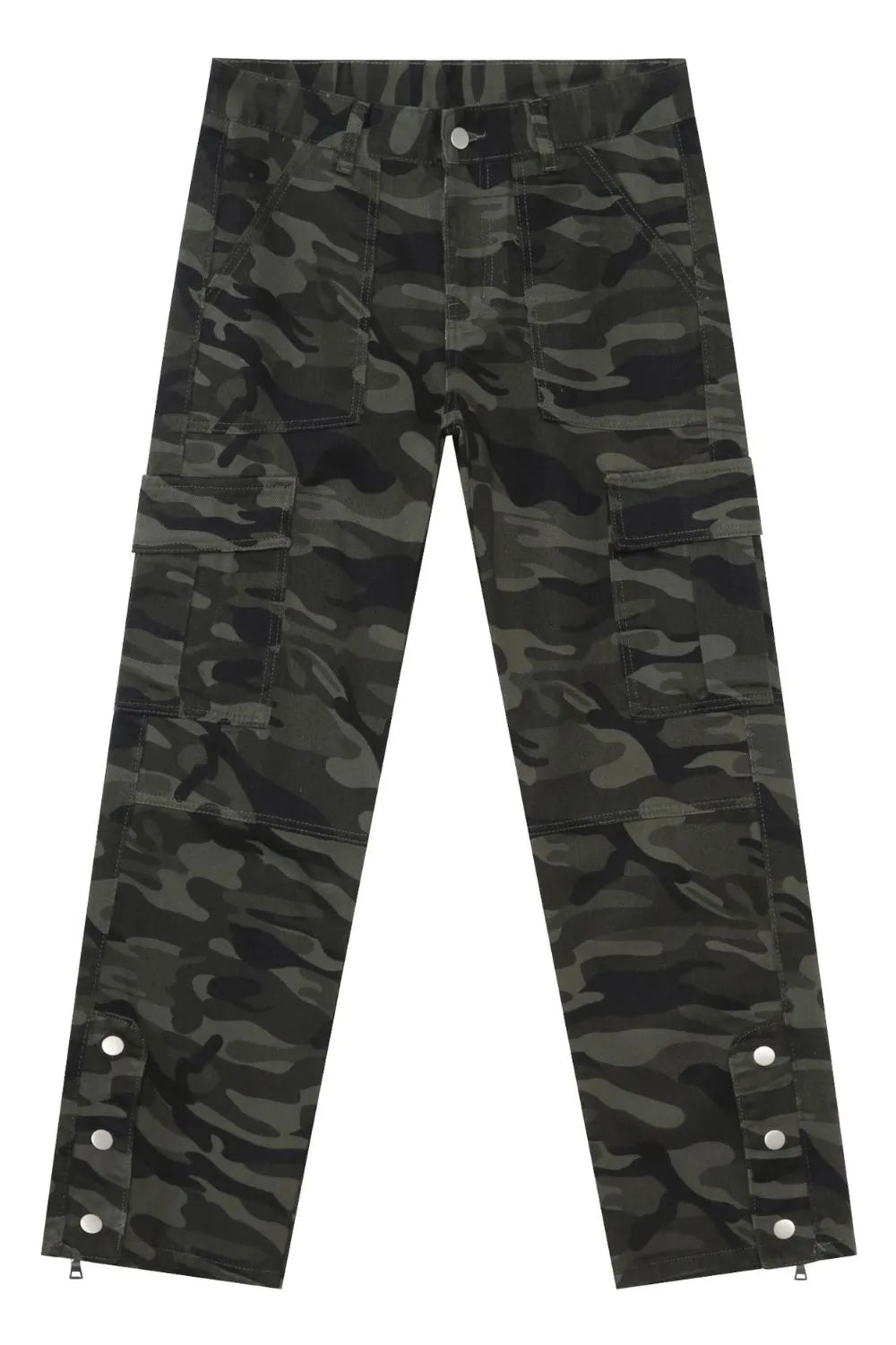 Men's Camouflage Jeans with Cargo Pockets