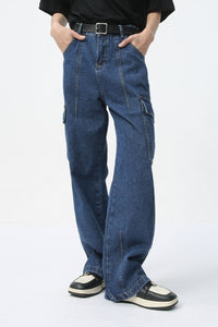 Men's Straight Cargo Jeans