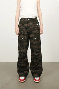 Men's Camouflage Jeans with Cargo Pockets