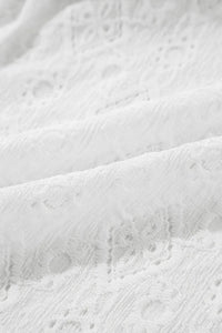 Lace Sleeveless Tied Waist Mini Dress