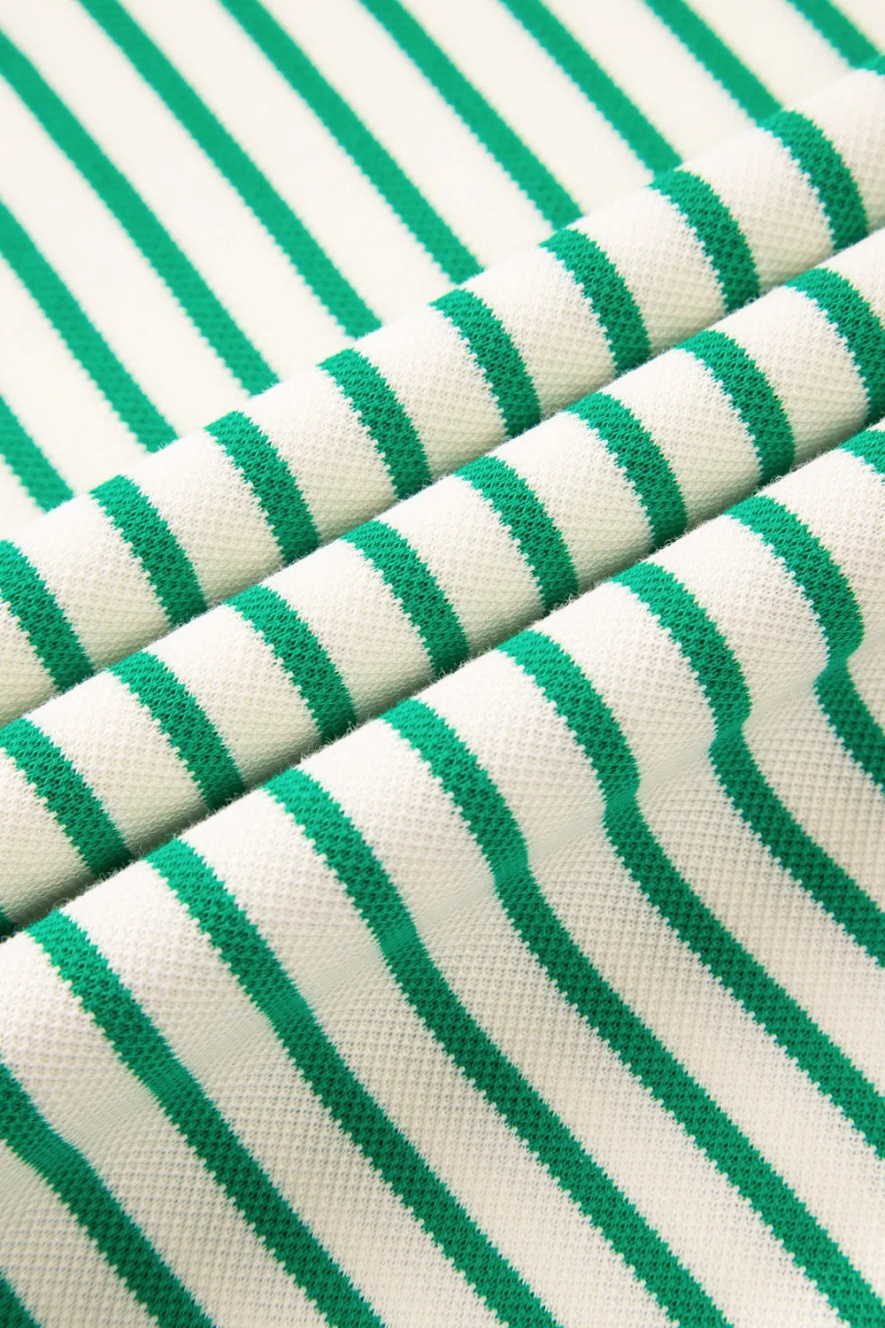 Striped Flounce Sleeve Casual Blouse