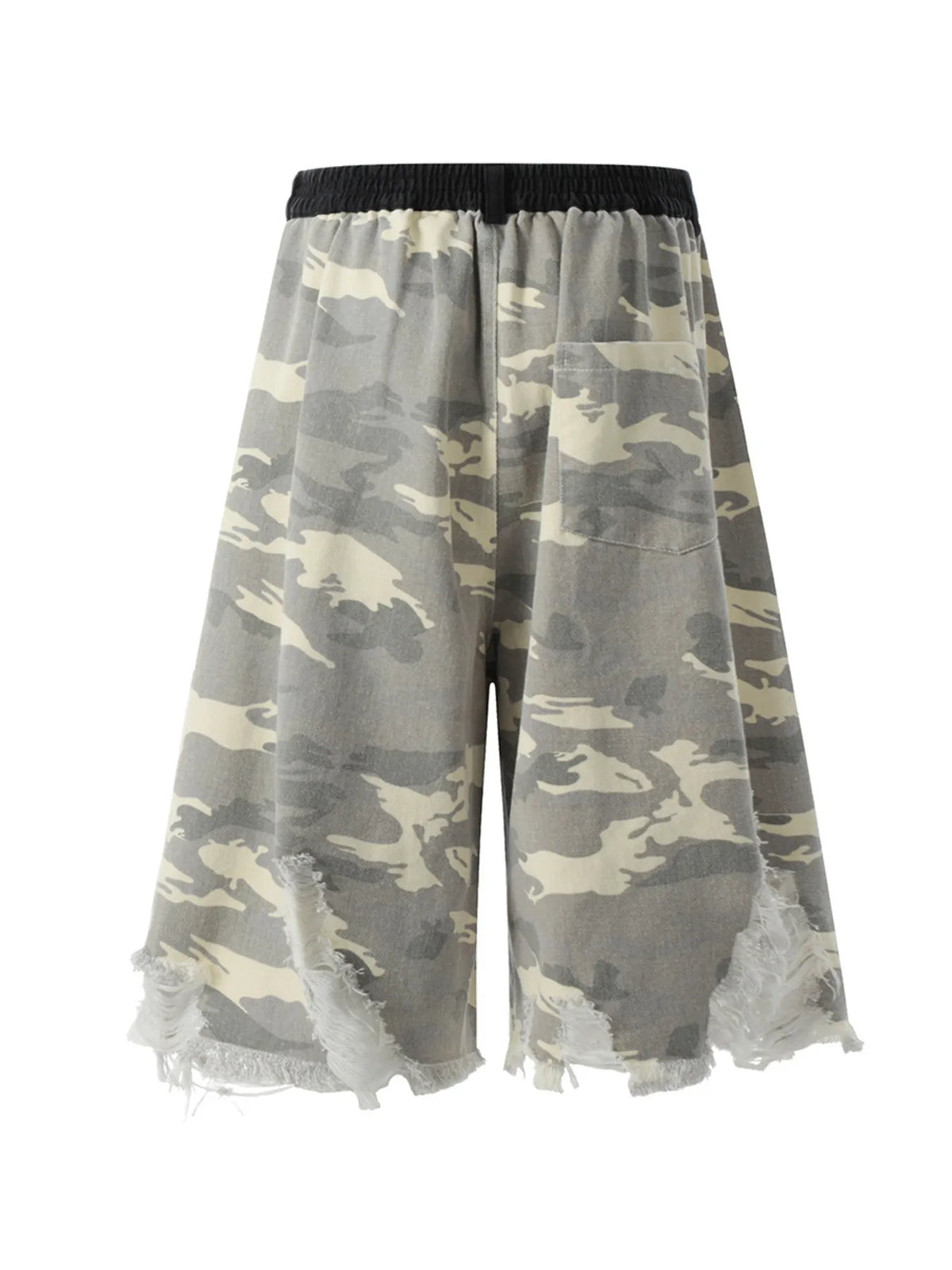 Men's Camouflage Distressed Shorts