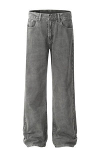 Men's Straight Leg Jeans with Pockets