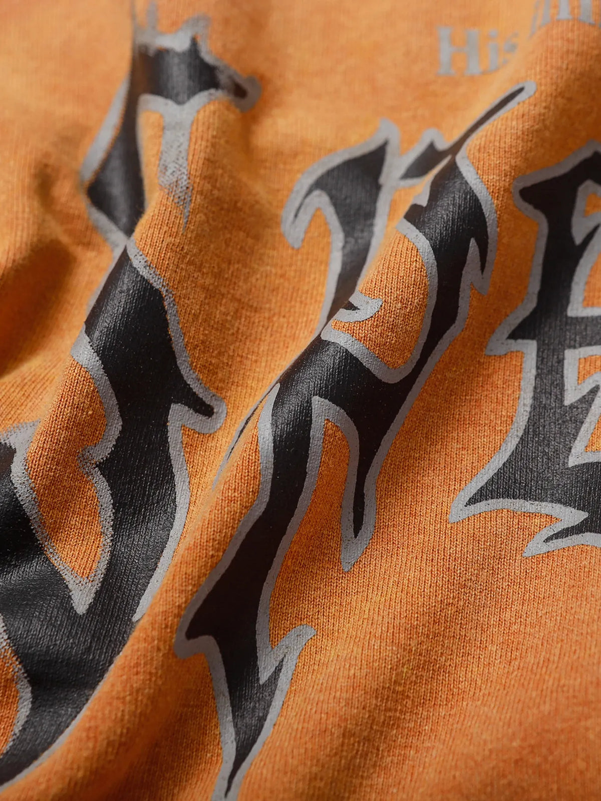 Men's Letter Graphic Round Neck T-Shirt