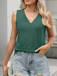 Classic V-Neck Sleeveless Tank Top