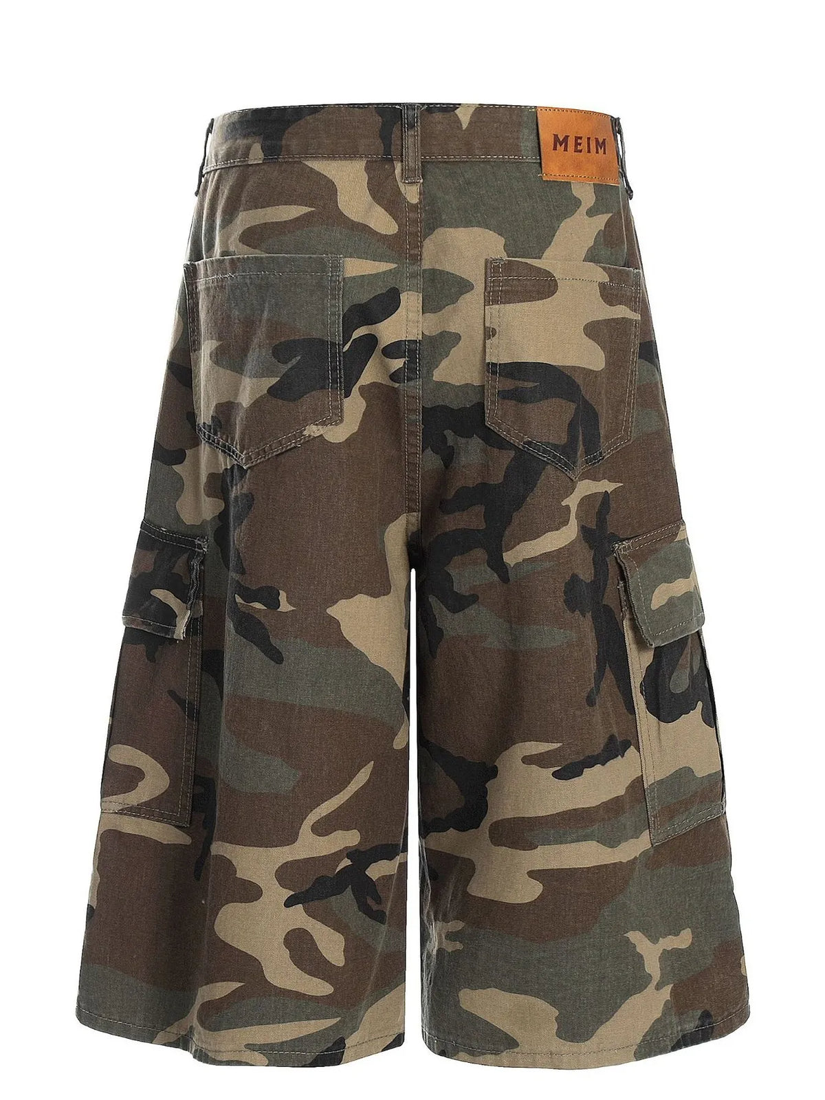 Men's Oversized Camouflage Cargo Shorts