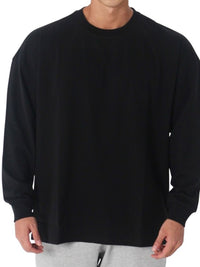 Men's Plus Size Round Neck Long Sleeve T-Shirt