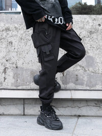 Men's Plus Size Cargo Jogger Pants with Multi Pockets
