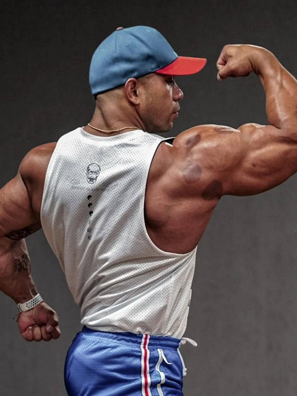 Men's Plus Size Graphic Round Neck Tank