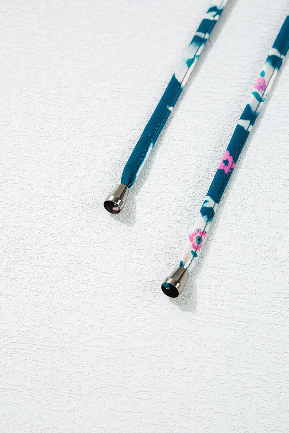 Printed Tie Neck Ruffled Cap Sleeve Dress