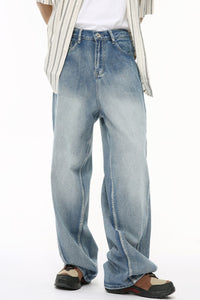 Mid Rise Wide Leg Jeans