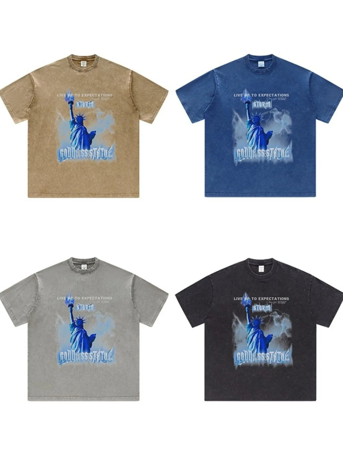 Men's Graphic Round Neck Short Sleeve T-Shirt