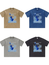 Men's Graphic Round Neck Short Sleeve T-Shirt