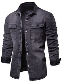 Men's Button Down Chest Pocket Denim Jacket
