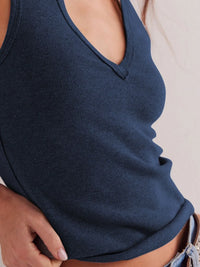 Solid V-Neck Tank